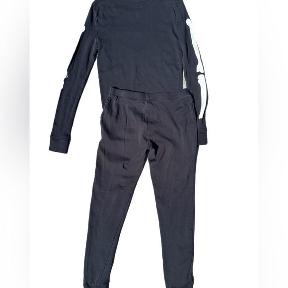 Joe  Fresh Kids Glow In The Dark Skeleton Pajamas Size 10-12 - Picture 4 of 5